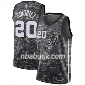 NBA Mænd Trøje San Antonio Spurs Manu Ginobili 20 Nike City Edition Sort Swingman